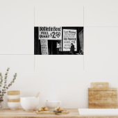 POSTER 1919 INTERDICTION DERNIÈRE VENTE D'AVERTISSEMENT (Cuisine)