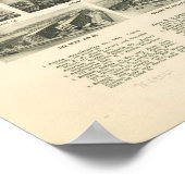 Poster 1919 Shelton CT Birds Eye Panoramic Map (Coin)