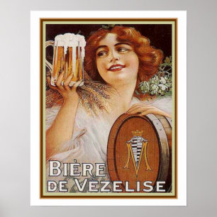 Poster 1920 Biere de Vezelise Ad- 16x20