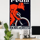 Poster 1920 Diable à vélo (Bureau à domicile)