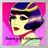 Poster 1920 Flapper - Gatsby's Party. Texte modifiable (Devant)