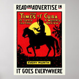 Poster 1920 Le Times de Cuba