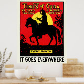 Poster 1920 Le Times de Cuba (Cuisine)
