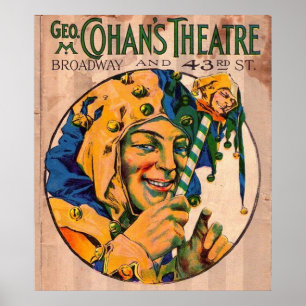 Poster 1920s Cohan’s Theatre playbill cover