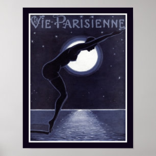 Poster 1920's Deco Vie Parisienne