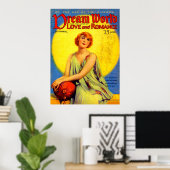 Poster 1920s Dream World magazine cover (Bureau à domicile)