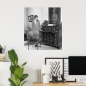 Poster 1920s Fashion Cloche Hat (Bureau à domicile)