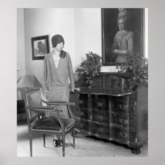 Poster 1920s Fashion Cloche Hat