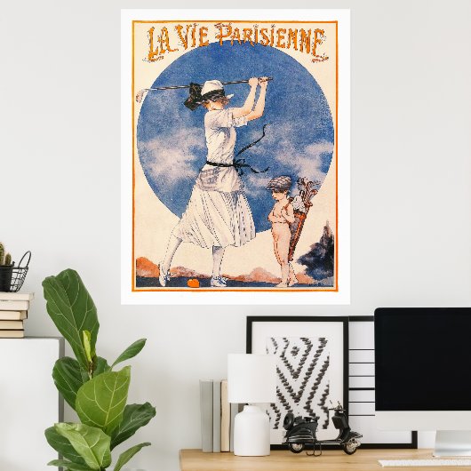 Poster 1922 la Parisienne Golf Print (Bureau à domicile)