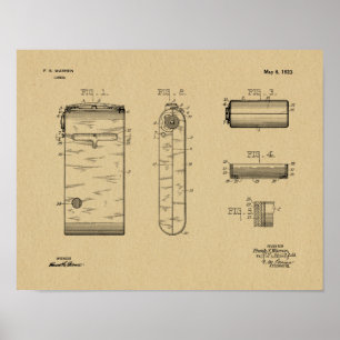 Poster 1923 Compact Camera Patent Art Drawing Print
