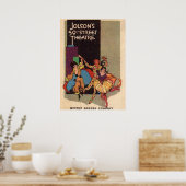 Poster 1923 Couverture de la feuille de théâtre d'Al Jols (Cuisine)