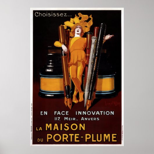 Poster 1924 Jean D'ylen -la Maison Du Porte-plume (Devant)