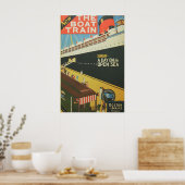 Poster 1925 Boston & Maine RR Le Train de la Fierté - Vin (Cuisine)