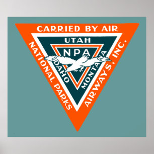 Poster 1925 National Parks Airways
