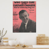 Poster 1925 Qui prend soin de la fille du gardien (Cuisine)