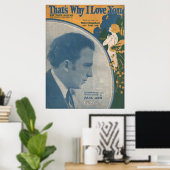POSTER 1926 C'EST POURQUOI JE VOUS AIME (Bureau à domicile)