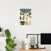 Poster 1927 Mack Sennett Studio exposant et comédiens (Bureau à domicile)