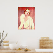 Poster 1928 Ziegfeld Théâtre couverture Marilyn Miller (Cuisine)