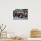 Poster 1929 Alfa Romeo 1750 Roadster (Cuisine)