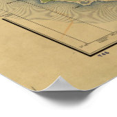 Poster 1929 Carte de Niihau, Hawaiian Islands (Coin)