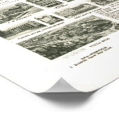 Poster 1929 Westfield, NJ Birds Eye View Panoramic Map (Coin)