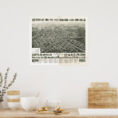 Poster 1929 Westfield, NJ Birds Eye View Panoramic Map (Cuisine)