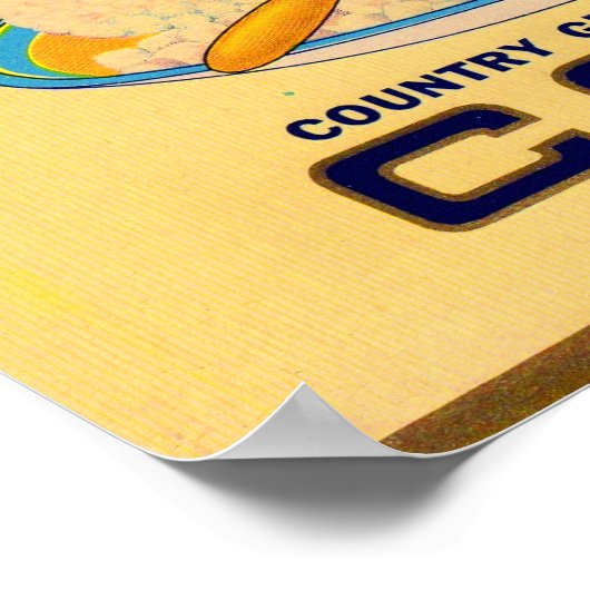 Poster 1930 Marvel étiquette de maïs en conserve (Coin)