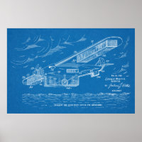 1930 Sécurité Avion Brevet d'art Imprimer