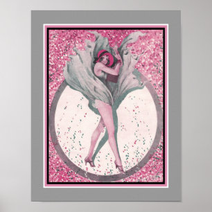 Poster 1931, Art Déco, Mode française