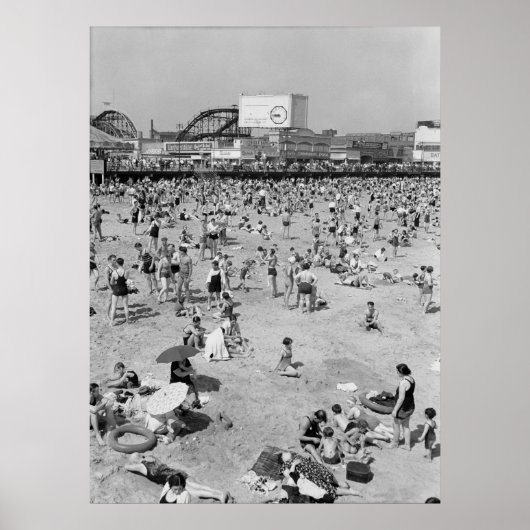 POSTER 1932-CONEY ISLAND-BOARDWALK (Devant)