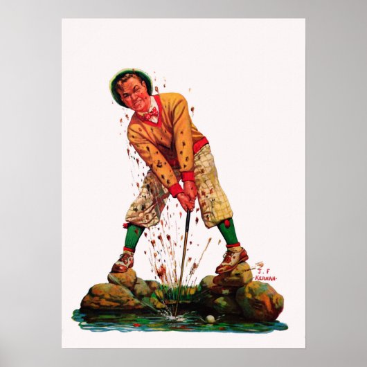 Poster 1932 Illustration de golf Imprimer (Devant)