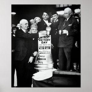 POSTER 1933 BREWERY SURVIVE INTERDICTION - DÉTROIT