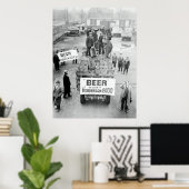 POSTER 1933 NOUS AVONS LA BIÈRE ! - FIN D'INTERDICTION (Bureau à domicile)