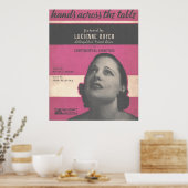 Poster 1934 Mains sur la table (Cuisine)