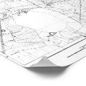 Poster 1935 Carte de Varsovie Pologne (Coin)