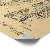 Poster 1935 Vintage Chiropractic Table Patent Art Print (Coin)