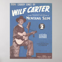 1936 Autres chansons de Cowboy de Wilf Carter MONT