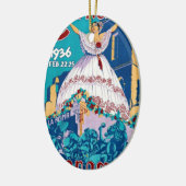  Poster 1936 Carnaval de Panama Keramisch Ornament (Links)