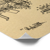 Poster 1937 Conception de générateur de bicyclettes Breve (Coin)