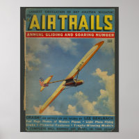 1938 Aviation Magazine Couverture d'avion