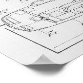 Poster 1938 Avion Breguet 462-B4 Art Imprimer (Coin)