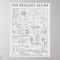 1938 Avion Breguet 462-B4 Art Imprimer