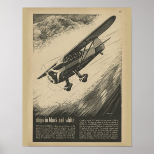 Poster 1938 Avion Howard DGA-11 Art