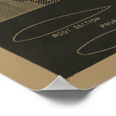 Poster 1938 Ouragan Avion Design Art (Coin)