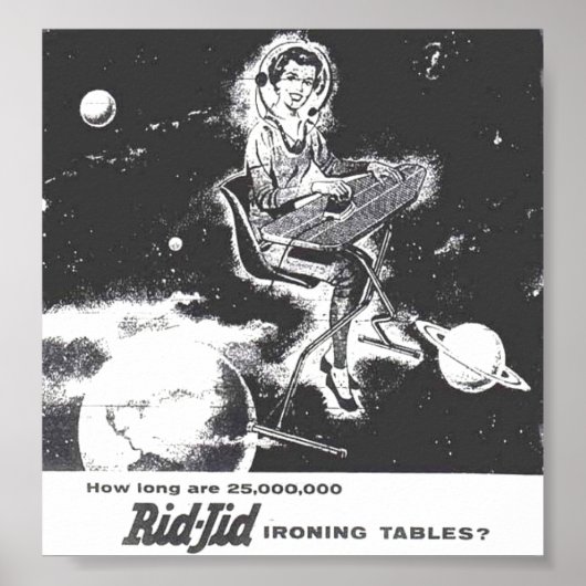 Poster -  1940 ad ~ Rid-Jid Ironing Table (Voorkant)