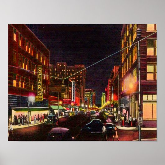 Poster 1940 Little Rock Main Street (Devant)