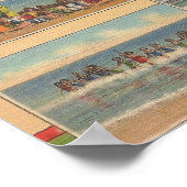 Poster 1941 Carolina Beach, Caroline du Nord (Coin)