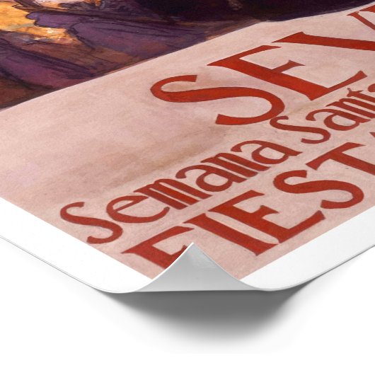 Poster 1941 Séville Espagne (Coin)