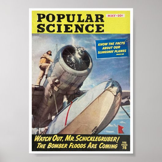 POSTER 1943! ART DE LA COUVERTURE DE MAGAZINE (Devant)