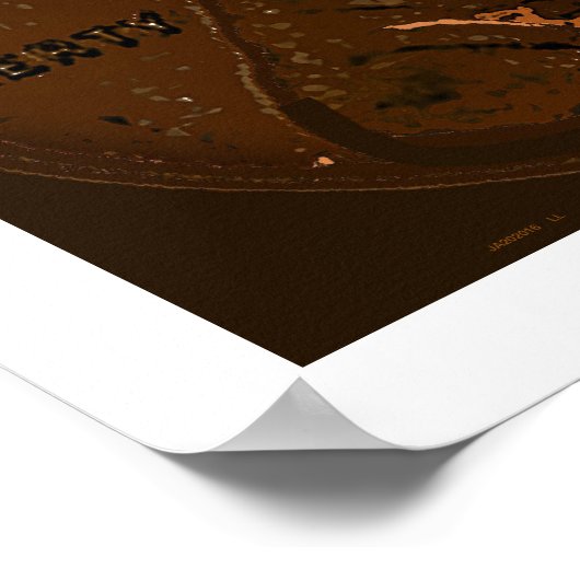 Poster 1943 Penny feuille de blé 8 (Coin)